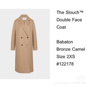 Babaton Double Face Camel Coat